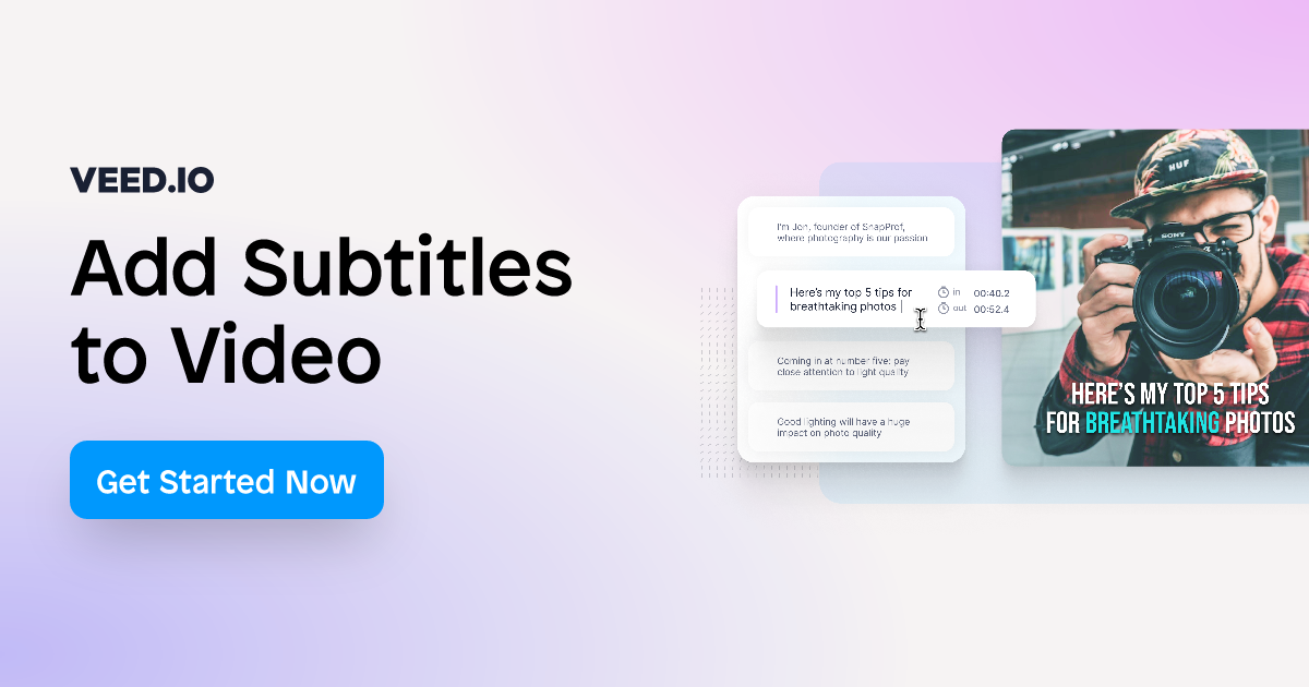 Add Subtitles to Video - Easy, Online, Free - VEED.IO
