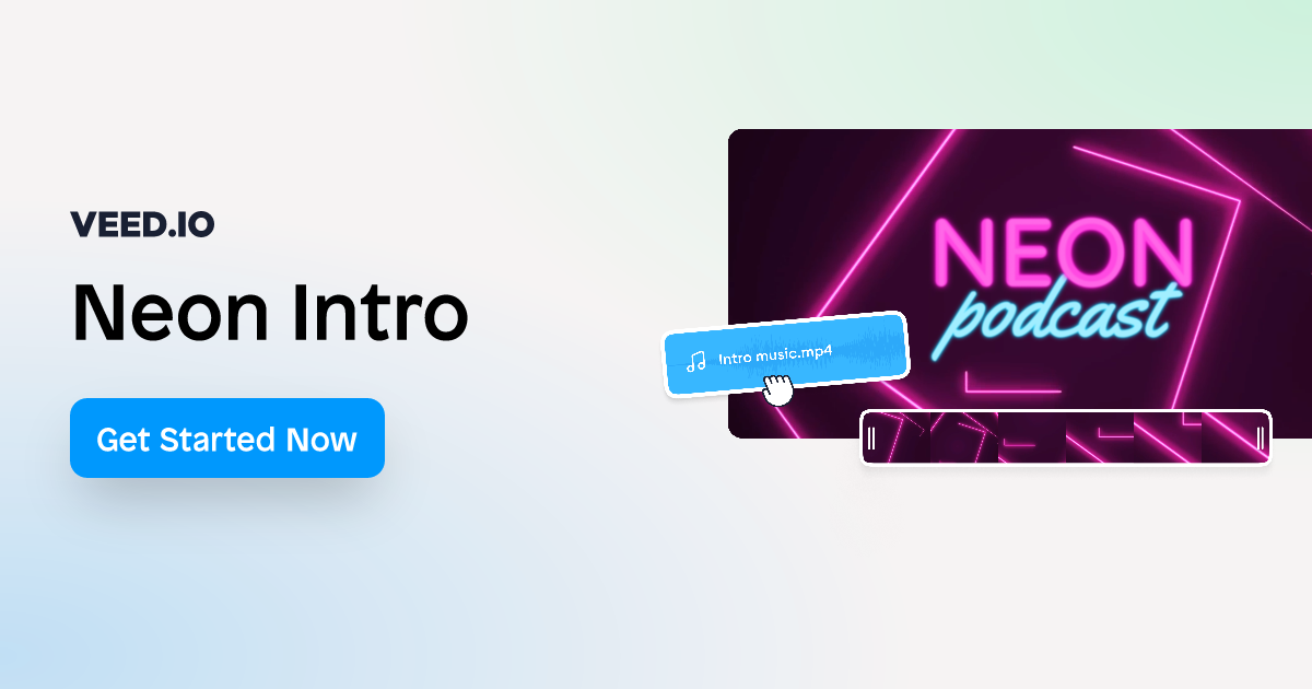 Free Neon Intro and Logo reveal Maker Online